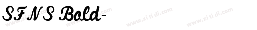 SFNS Bold字体转换